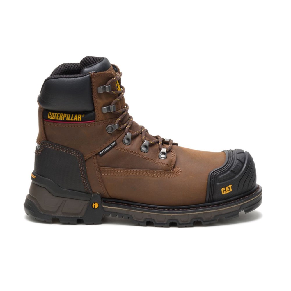 Caterpillar Excavator XL 6" Waterproof Composite Toe Miesten Turvakengät TummanRuskea (ANJLZ)